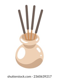 incense stick design vector isolated