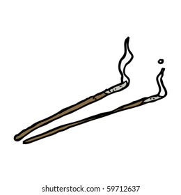 incense sticks cartoon