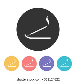 incense sticks icon. vector illustration