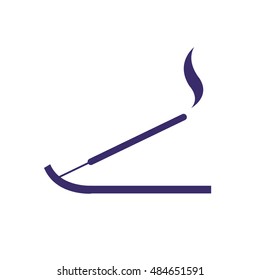 incense sticks icon. vector illustration