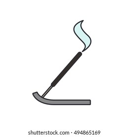 incense sticks icon. vector illustration