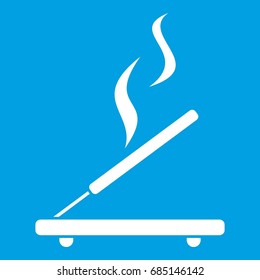 Incense sticks icon white