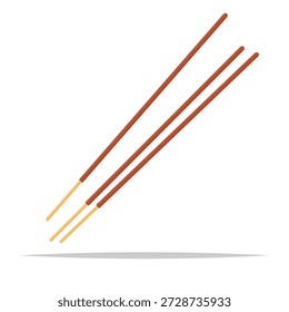 Räucherstäbchen, einzelne Vektorgrafik
