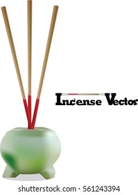 incense in vector