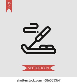 Incense vector icon, illustration symbol