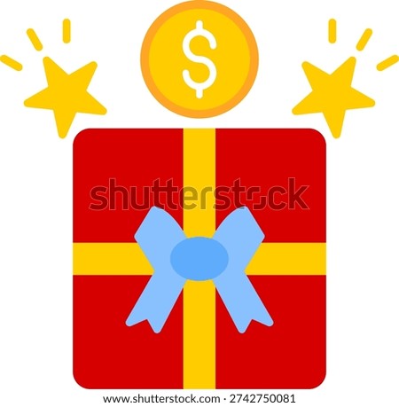 Incentive Flat Style Icon Design