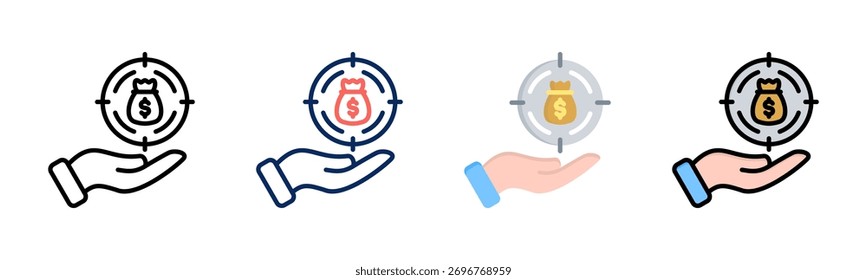 Incentive icon set multiple style collection