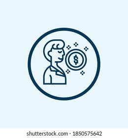 Incentive icon. Thin linear incentive outline icon isolated on white background from user interface collection. Line vector incentive sign, symbol for web and mobile