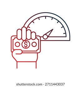 Icono de incentivo con fondo blanco Vector ilustración de stock