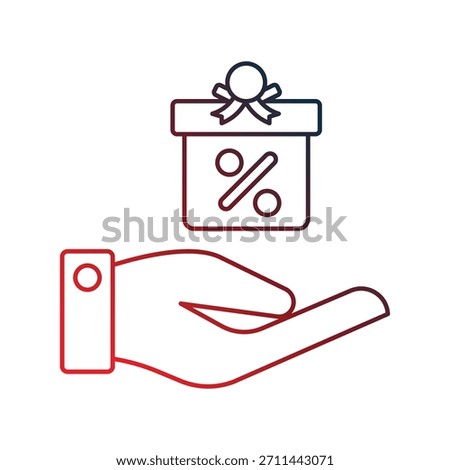 Incentive icon with white background vector stock illustration
