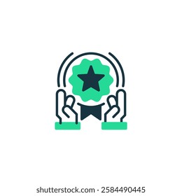 Incentives and Rewards line icon. Universal creative premium symbol. Vector sign icon logo template. Vector illustration