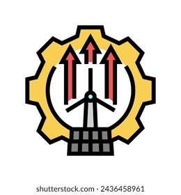 incentivar la innovación icono de color vector. incentivar la innovación signo. símbolo aislado ilustración