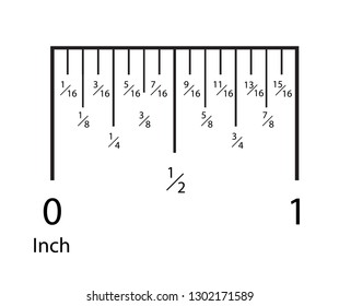 Inch Rulers Inches Measuring Scale Indicator Stock Vector (Royalty Free ...