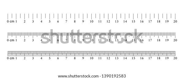 Inch Rulers Measuring Tool Ruler Graduation Stock Vector (Royalty Free ...