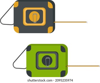Cinta, ilustración, vector en un fondo blanco.