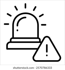 Incident Alert Icon Element For Design