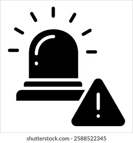 Incident Alert Icon Element For Design