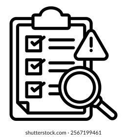 Incident Audit Icon Element For Design