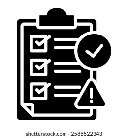 Incident Closure Icon Element For Design