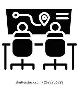 ícone da web do centro de comandos de incidente em estilo negrito