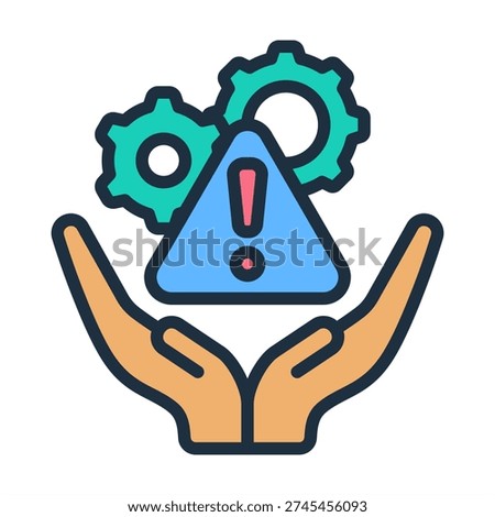 Incident Command Icon - Lineal Color Outline Icons For Emergency Management