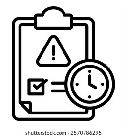 Incident History Icon Element For Design