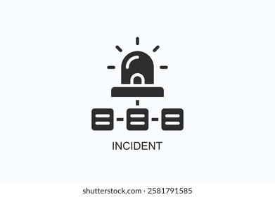 Incident Icon Or Logo Isolated Illustration