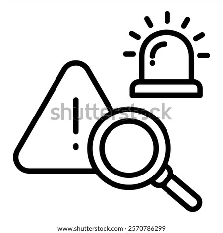 Incident Investigation Icon Element For Design