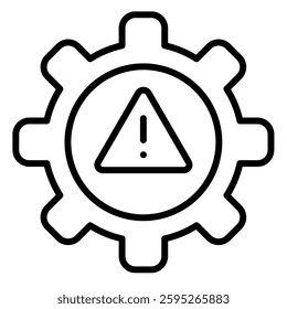 Incident Management icon line vector illustration