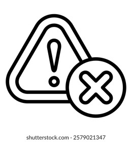 Incident Management Outline  Icon simple Vector Element For Design