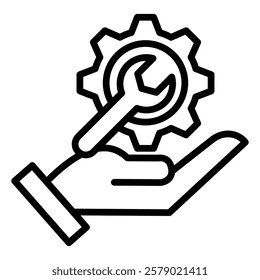 Incident Management Outline  Icon simple Vector Element For Design