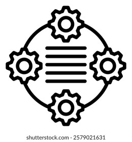 Incident Management Outline  Icon simple Vector Element For Design