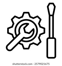 Incident Management Outline  Icon simple Vector Element For Design