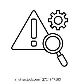 Ilustración vectorial de iconos de esquema de gestión de incidentes