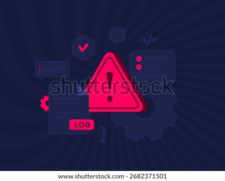 Incident management and response with clear process. Risk management strategies ensuring fast recovery, security awareness and effective business continuity. Incident management vector illustration