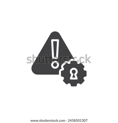 Incident Management vector icon. filled flat sign for mobile concept and web design. Cyber Risk Management glyph icon. Symbol, logo illustration. Vector graphics
