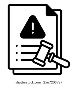 Incident Policy Icon Element For Design