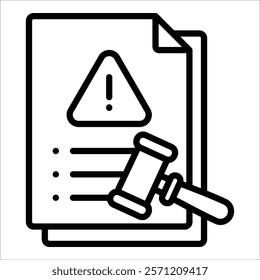 Incident Policy Icon Element For Design