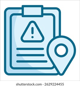 Icon-Element für Vorfallsbericht für Entwurf