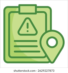 Icon-Element für Vorfallsbericht für Entwurf