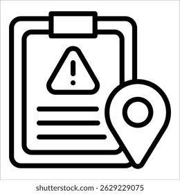 Incident Report Icon Element For Design