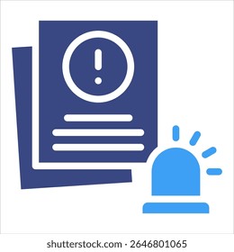 Icon-Element für Vorfallsbericht für Entwurf