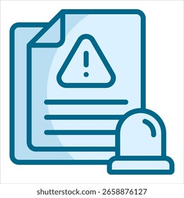 Incident Report Icon Element For Design