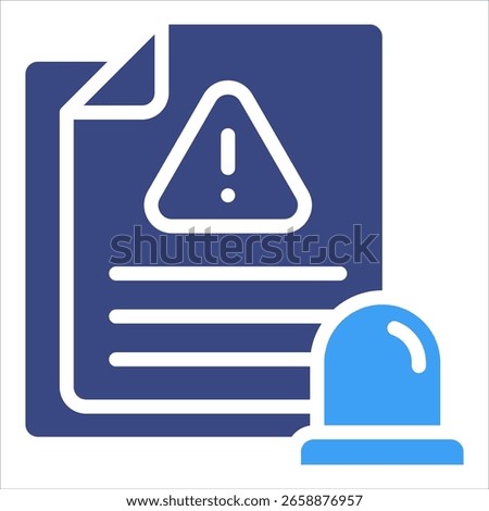 Incident Report Icon Element For Design