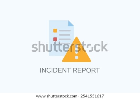 Incident Report Vector Or Logo Sign Symbol Illustration