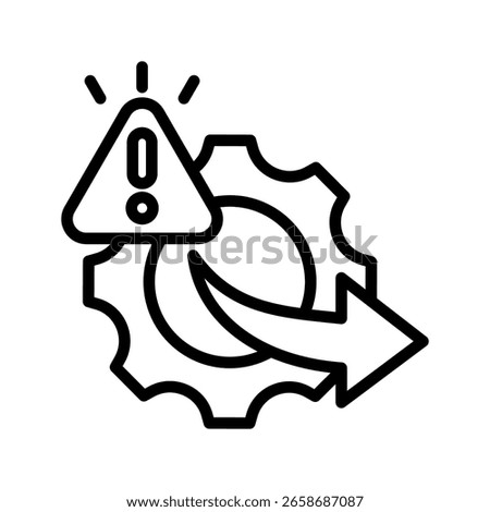 Incident Response icon line vector illustration