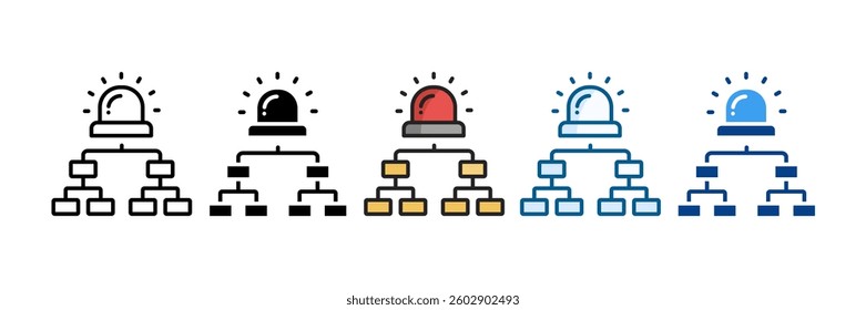 Incident Response Plan Icon Set Multiple Style Collection