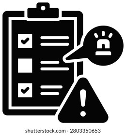 Incident Tracking Icon vector Illustration For Design.