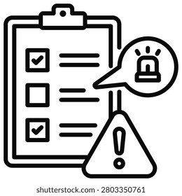 Incident Tracking Icon vector Illustration For Design.