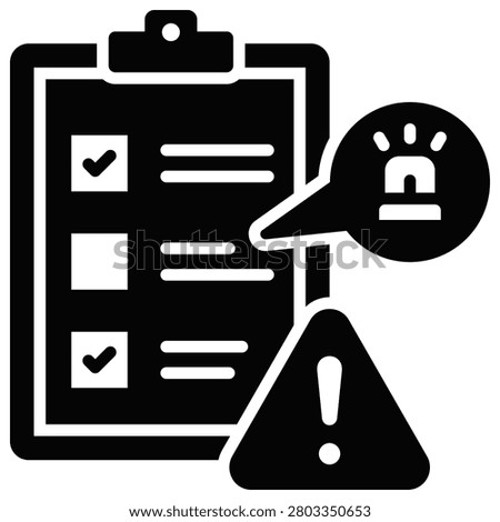 Incident Tracking Icon vector Illustration For Design.
